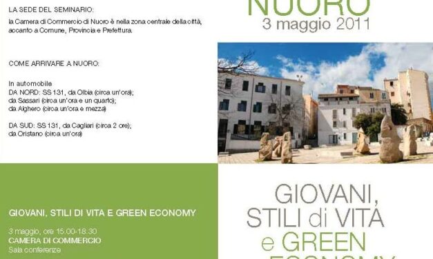 Nuoro – Giovani, stili di vita e green economy