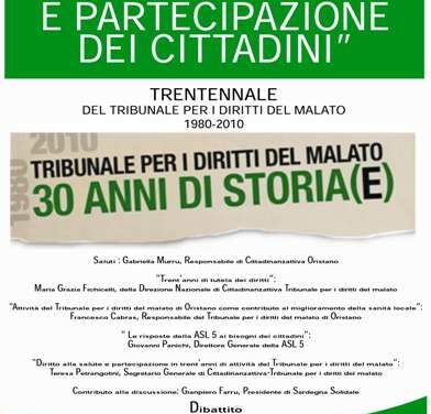 Oristano – Salute, Diritti e Partecipazione dei cittadini