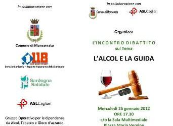 Monserrato – Alcol e guida