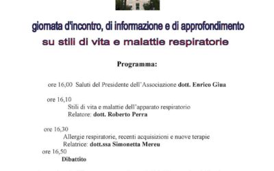 Cagliari – Giornata di informazione su stili di vita e malattie respiratorie