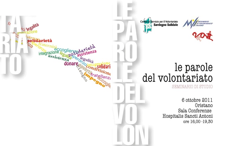 Oristano, 6 ottobre 2011 – Seminario regionale “Le Parole del Volontariato”