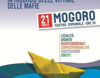 Mogoro, 21 marzo – XVII Giornata della memoria e dell’impegno in ricordo delle vittime delle mafie