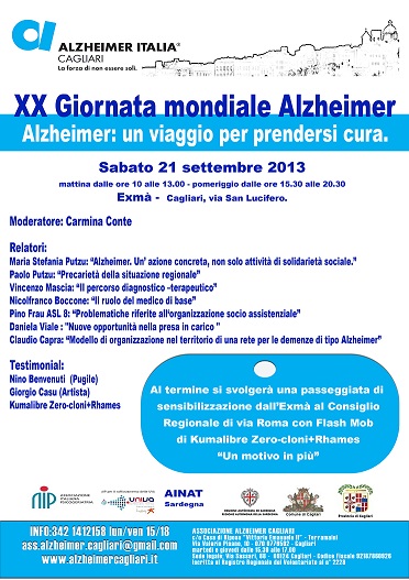 Cagliari – Alzheimer: un viaggio per prendersi cura