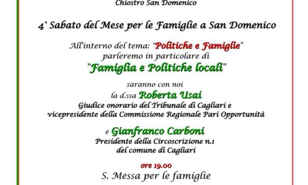 Cagliari – Politiche e Famiglie