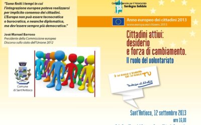 S. Antioco – Cittadini attivi: desiderio e forza di cambiamento. Il ruolo del volontariato