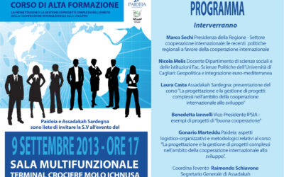 Sassari – La progettazione e la gestione di progetti nell’ambito della cooperazione internazionale