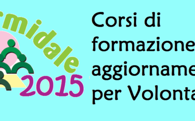 Formidale 2015: proposte di formazione e aggiornamento per i volontari della Sardegna