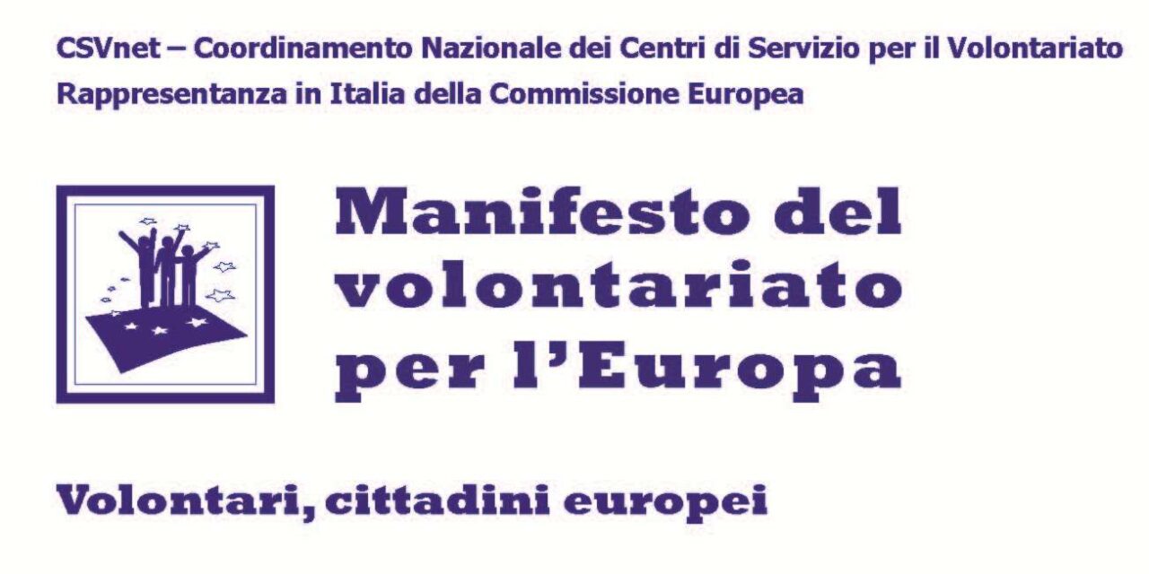 Manifesto del Volontariato per l’Europa