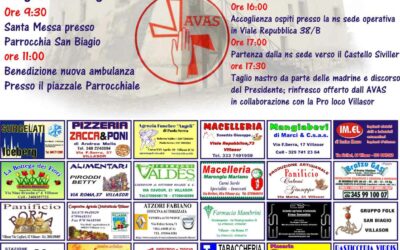 Villasor – Inaugurazione nuova ambulanza AVAS