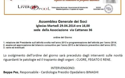 Iglesias – Assemblea Associazione Sarda Trapianti