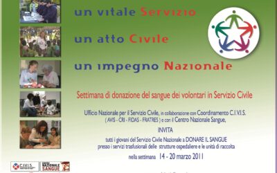 Settimana di donazione del sangue dei giovani in servizio civile