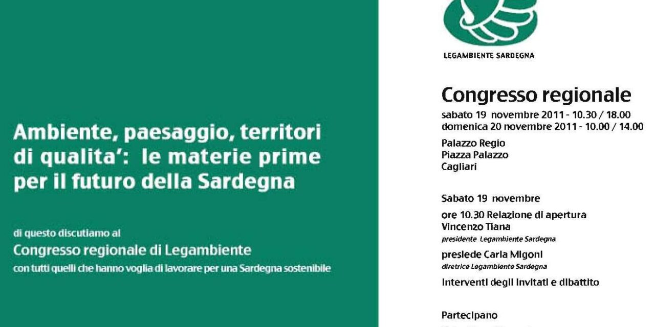 Cagliari – Congresso regionale Legambiente