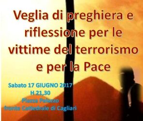 Cagliari – Veglia di preghiera e riflessione per le vittime del terrorismo e per la pace