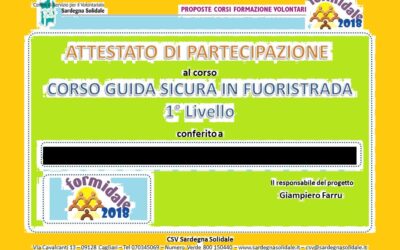 Cagliari – Consegna attestati del Corso Guida Sicura in Fuoristrada 4×4