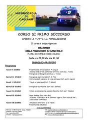 Cagliari – Corso di primo soccorso (aperto a tutta la popolazione)