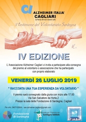 Cagliari – Quarta edizione de “Il testimone del volontariato”