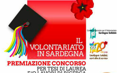 Cagliari – Premiazione Concorso per Tesi di laurea e/o Lavori di ricerca sul Volontariato e sul Terzo Settore in Sardegna