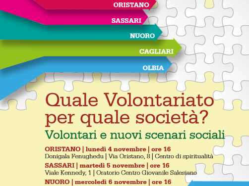 Quale Volontariato per quale società? Volontari e nuovi scenari sociali – Incontri di studio e formazione nel territorio