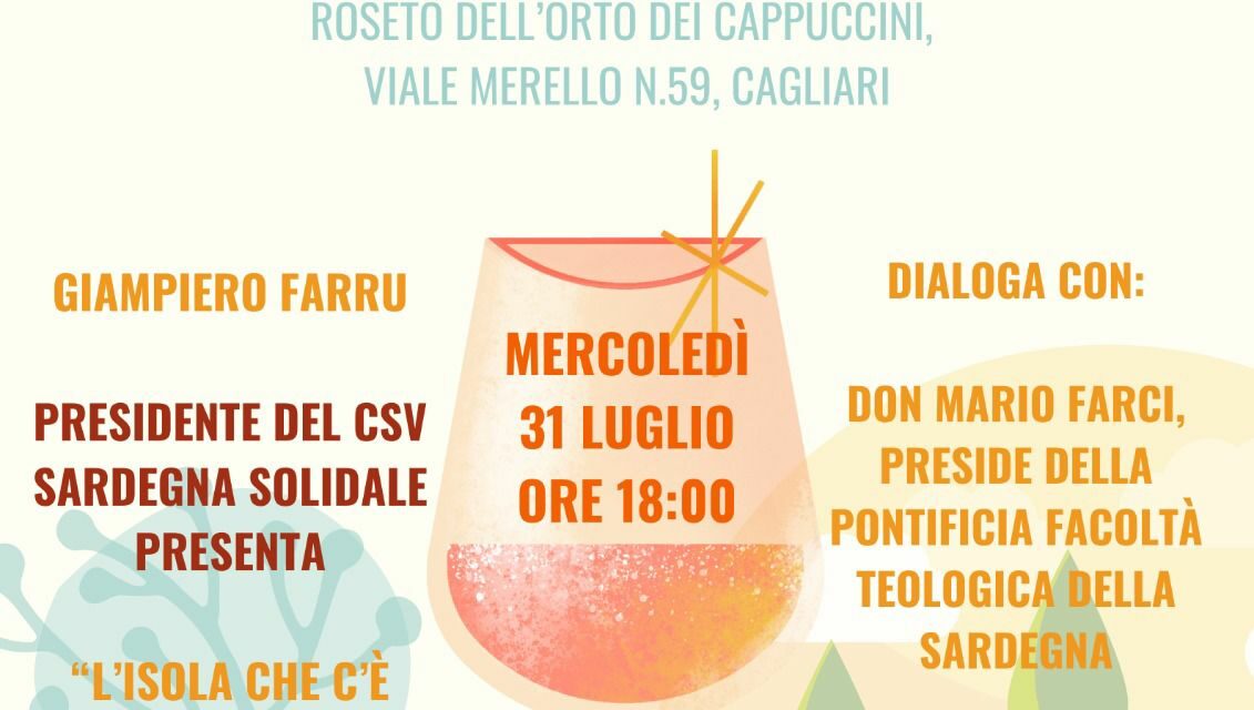 Cagliari – Aperitivi Letterari – Presentazione del libro “L’Isola che c’è – Una scelta di libertà”