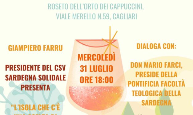 Cagliari – Aperitivi Letterari – Presentazione del libro “L’Isola che c’è – Una scelta di libertà”