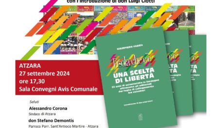 ATZARA – Presentato il libro “L’ISOLA CHE C’È.UNA SCELTA DI LIBERTÀ” di Giampiero Farru