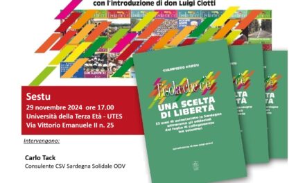 <strong>SESTU –  PRESENTAZIONE DEL LIBRO DI GIAMPIERO FARRU “L’ISOLA CHE C’È. UNA SCELTA DI LIBERTÀ”</strong>