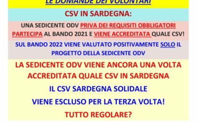 LE DOMANDE DEI VOLONTARI N. 7: TUTTO REGOLARE? NO!