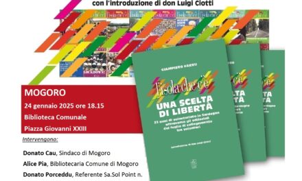 <strong>MOGORO – PRESENTAZIONE DEL LIBRO DI GIAMPIERO FARRU “L’ISOLA CHE C’È. UNA SCELTA DI LIBERTÀ”</strong>